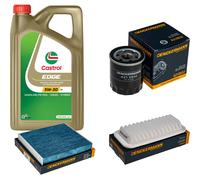 DENCKERMANN Controllo Set 5L CASTROL EDGE 5W-30 C3 Per Toyota Yaris 1.0