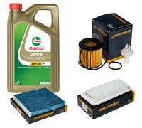 DENCKERMANN Controllo Set 5L CASTROL EDGE 5W-30 C3 Per Toyota Yaris 1.3