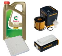 DENCKERMANN Controllo Set 5L CASTROL EDGE 5W-30 C3 Per Toyota Yaris 1.3