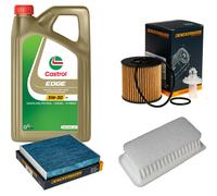 DENCKERMANN Controllo Set 5L CASTROL EDGE 5W-30 C3 Per Toyota Yaris 1.4 D-4D