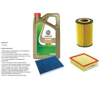 Denckermann Controllo Set 5L castrol edge 5W-30 C3 per Volkswagen Passat Variant
