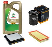DENCKERMANN Controllo Set 5L CASTROL EDGE 5W-30 C3 Per Volvo V40 Kombi 1.8i