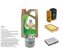 Denckermann Controllo Set 5L castrol edge 5W-30 C3 per VW Caddy II Box