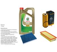 Denckermann Controllo Set 5L castrol edge 5W-30 C3 per VW Caddy II Casella