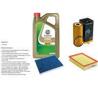 DENCKERMANN Controllo set 5L CASTROL EDGE 5W-30 C3 per VW Caddy II furgonato