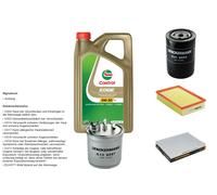 Denckermann Controllo Set 5L castrol edge 5W-30 C3 per VW Caddy II Kasten