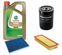 DENCKERMANN Controllo Set 5L CASTROL EDGE 5W-30 C3 Per VW Caddy II Kasten