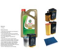 Denckermann Controllo Set 5L castrol edge 5W-30 C3 per VW Di Lupo 1.4