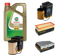 DENCKERMANN Controllo Set 5L CASTROL EDGE 5W-30 C3 Per VW Golf V Variant 2.0