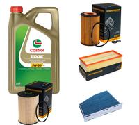 DENCKERMANN Controllo Set 5L CASTROL EDGE 5W-30 C3 Per VW Golf V Variant 2.0