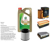 DENCKERMANN Controllo Set 5L CASTROL EDGE 5W-30 C3 Per VW Golf V Variant 2.0