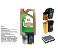 Denckermann Controllo Set 5L castrol edge 5W-30 C3 per VW Lupo 1.4