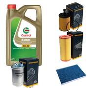DENCKERMANN Controllo Set 5L CASTROL EDGE 5W-30 C3 Per VW Lupo 1.4 TDI