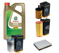 DENCKERMANN Controllo Set 5L CASTROL EDGE 5W-30 C3 Per VW Lupo 1.4 TDI