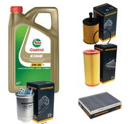 DENCKERMANN Controllo Set 5L CASTROL EDGE 5W-30 C3 Per VW Lupo 1.4 TDI