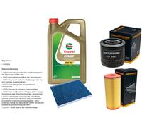 Denckermann Controllo Set 5L castrol edge 5W-30 C3 per VW Lupo 1.7