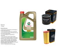 Denckermann Controllo Set 5L castrol edge 5W-30 C3 per VW Lupo 1.7 Sdi