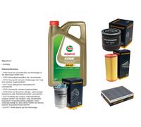 DENCKERMANN Controllo Set 5L CASTROL EDGE 5W-30 C3 Per VW Lupo 1.7 SDI