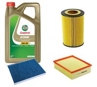 DENCKERMANN Controllo Set 5L CASTROL EDGE 5W-30 C3 Per VW Passat Variant 2.5