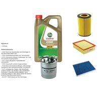 DENCKERMANN Controllo set 5L CASTROL EDGE 5W-30 C3 per VW Passat Variant 2.5