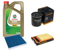 DENCKERMANN Controllo Set 5L CASTROL EDGE 5W-30 C3 Per VW Polo 1.4 TDI