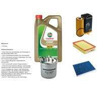 DENCKERMANN Controllo set 5L CASTROL EDGE 5W-30 C3 per VW Scatola Caddy II