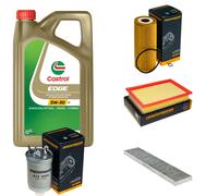 DENCKERMANN Controllo Set 5L CASTROL EDGE 5W-30 C3 Per VW Sharan 1.9 TDI
