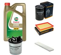 DENCKERMANN Controllo Set 5L CASTROL EDGE 5W-30 C3 Per VW Sharan 1.9 TDI