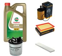DENCKERMANN Controllo Set 5L CASTROL EDGE 5W-30 C3 Per VW Sharan 1.9 TDI