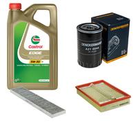 DENCKERMANN Controllo Set 5L CASTROL EDGE 5W-30 C3 Per VW Sharan 1.9 TDI
