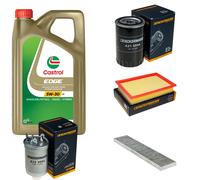 DENCKERMANN Controllo Set 5L CASTROL EDGE 5W-30 C3 Per VW Sharan 1.9 TDI