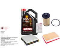 Denckermann Controllo Set 5L di Motul 8100 x-Pulire Efe 5W-30 per Chevrolet