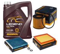 DENCKERMANN Controllo Set 5L MANNOL 0W-20 Per Toyota Auris 1.8 Hybrid