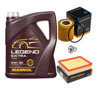 DENCKERMANN Controllo Set 5L MANNOL 0W-30 Per Opel Grandland X 1.5 Turbo D