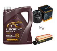 DENCKERMANN Controllo Set 5L MANNOL 0W-30 Per Peugeot 2008 I 1.2 THP