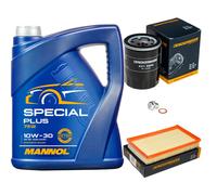 DENCKERMANN Controllo Set 5L MANNOL 10W-30 Per Subaru Justy III 1.3 AWD 1.5