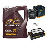 DENCKERMANN Controllo Set 5L MANNOL 5W-30 per Hyundai IX35 1.6 2.0 4WD i40