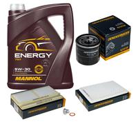 DENCKERMANN Controllo Set 5L MANNOL 5W-30 Per Mazda 2 1.3