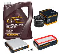 DENCKERMANN Controllo Set 5L MANNOL 5W-30 Per Smart Fortwo Cabrio 1.0