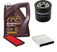 DENCKERMANN Controllo Set 5L MANNOL 5W-30 per Subaru Forester 2.0 X AWD