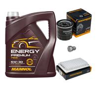 DENCKERMANN Controllo Set 5L MANNOL 5W-30 per Suzuki Splash 1.2