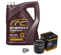 DENCKERMANN Controllo Set 5L MANNOL 5W-30 per Suzuki Splash 1.2 Daihatsu