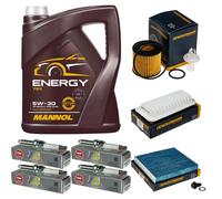 DENCKERMANN Controllo Set 5L MANNOL 5W-30 Per Toyota Yaris 1.3 1.33 VVT-I