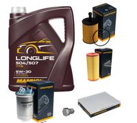 DENCKERMANN Controllo Set 5L MANNOL 5W-30 per VW Lupo 1.2 TDI 3L