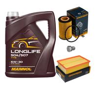DENCKERMANN Controllo Set 5L MANNOL 5W-30 Per VW Passat Variant 2.0 TDI 1.6