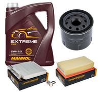 DENCKERMANN Controllo Set 5L MANNOL 5W-40 Per Renault Clio III 1.2 16V