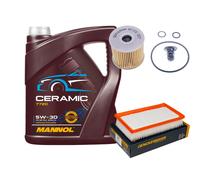 DENCKERMANN Controllo Set 5L MANNOL Ceramic 5W-30 Per KIA Stonic 1.6 CRDi