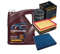 DENCKERMANN Controllo Set 5L MANNOL Ceramic 5W-30 Per Opel Zafira B 1.6