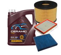 DENCKERMANN Controllo Set 5L MANNOL Ceramic 5W-30 Per Opel Zafira B 1.7 CDTi