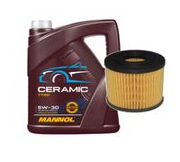 DENCKERMANN Controllo Set 5L MANNOL Ceramic 5W-30 Per Opel Zafira B 1.7 CDTi